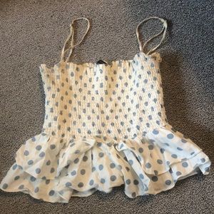 Zara polka dot tank top